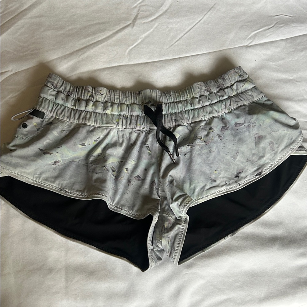 Gray and Black Athletic Shorts